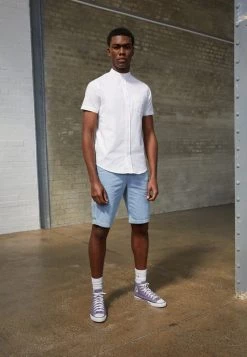 Descuento 🧨 Brave Soul TRIBUNEB - Camisa - Optic White/light Blue, Hombre 😍