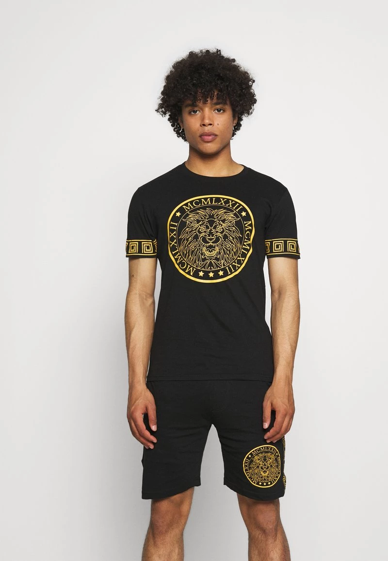 Venta express 😀 Brave Soul LION SET - Shorts - Black, Hombre 😉