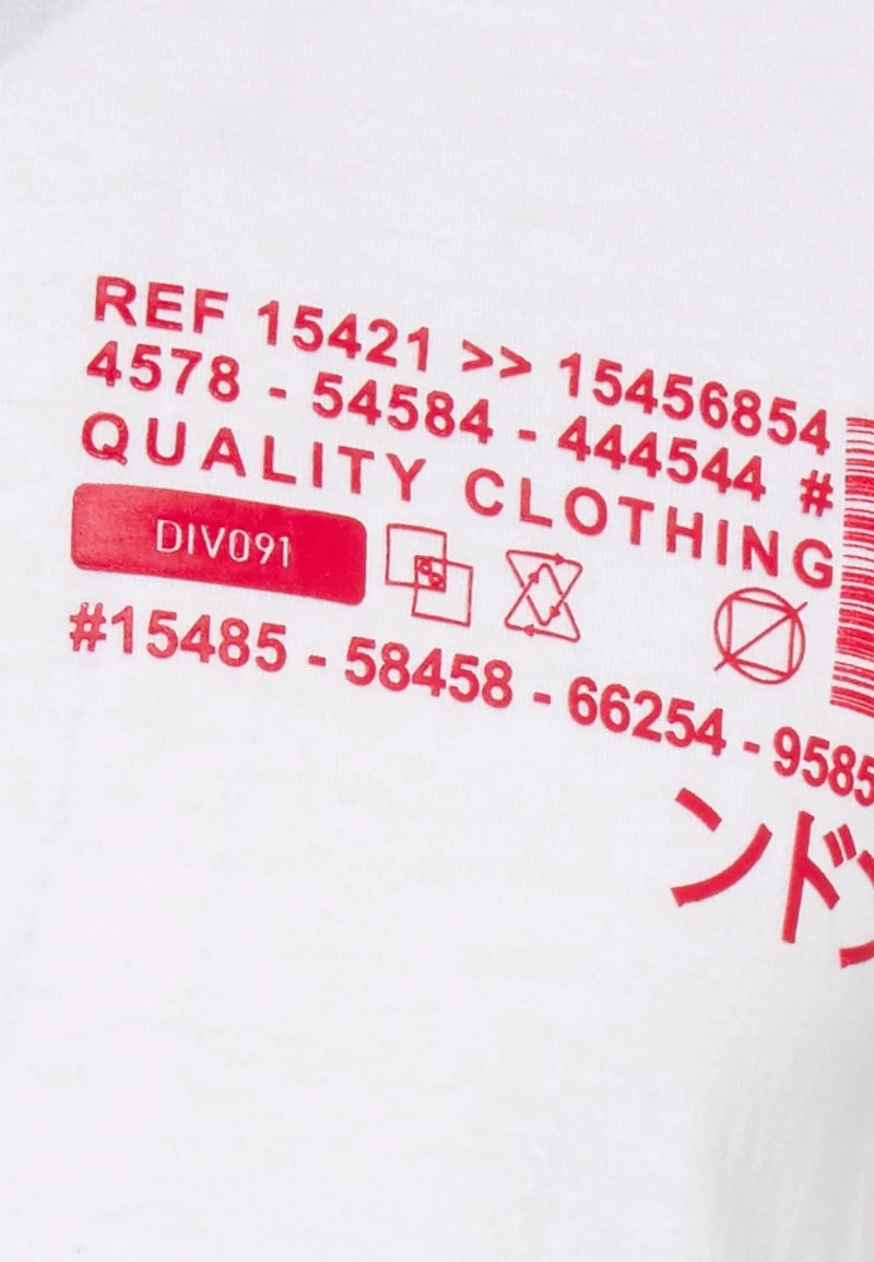 Venta al por mayor 🔥 Brave Soul GONZA - Camiseta Estampada - Optic White/red, Hombre 🤩 - Imagen 3