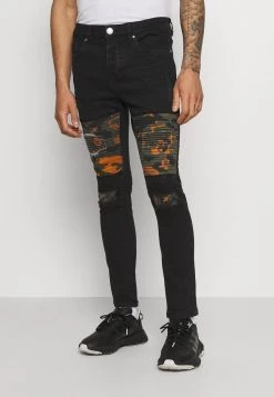 Promoción 👍 Brave Soul ROBBIN CAMOO - Vaqueros Pitillo - Charcoal Wash, Hombre 🔥