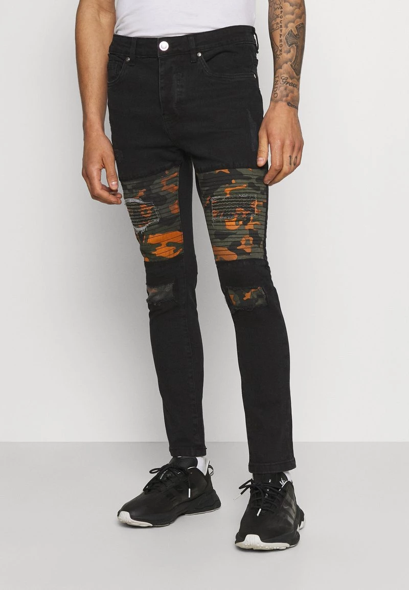 Promoción 👍 Brave Soul ROBBIN CAMOO - Vaqueros Pitillo - Charcoal Wash, Hombre 🔥