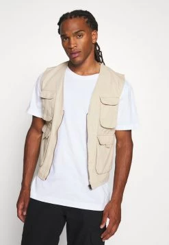 Presupuesto 💯 Brave Soul Chaleco - Stone, Hombre ⭐