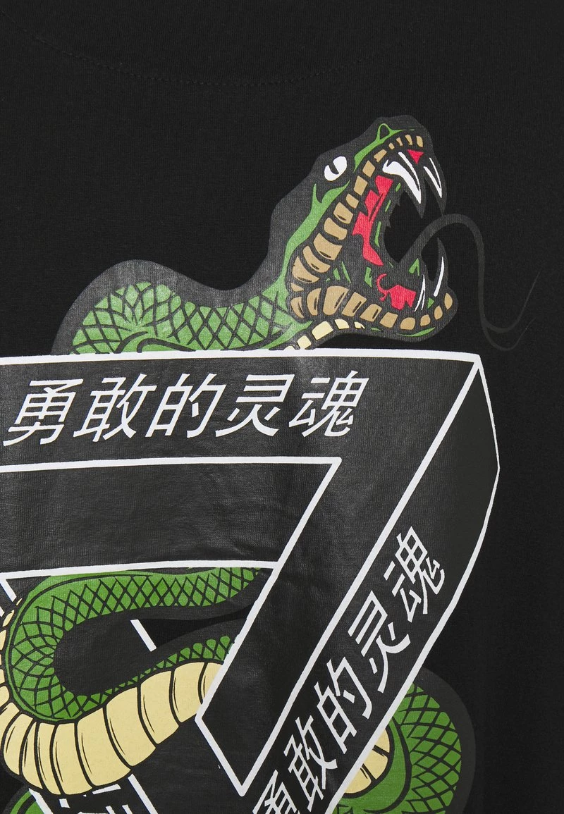 Mejor precio ✔️ Brave Soul SCALE - Camiseta Estampada - Black, Hombre 🥰 - Imagen 3