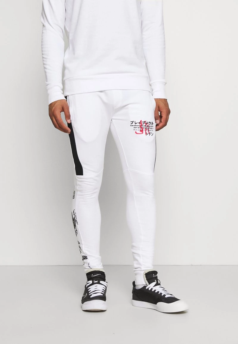 Gran venta 🤩 Brave Soul FIRE - Pantalones Deportivos - White, Hombre 🥰