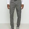 Toma de corriente 🛒 Brave Soul GLEN - Pantalones - Grey Check, Hombre 😉