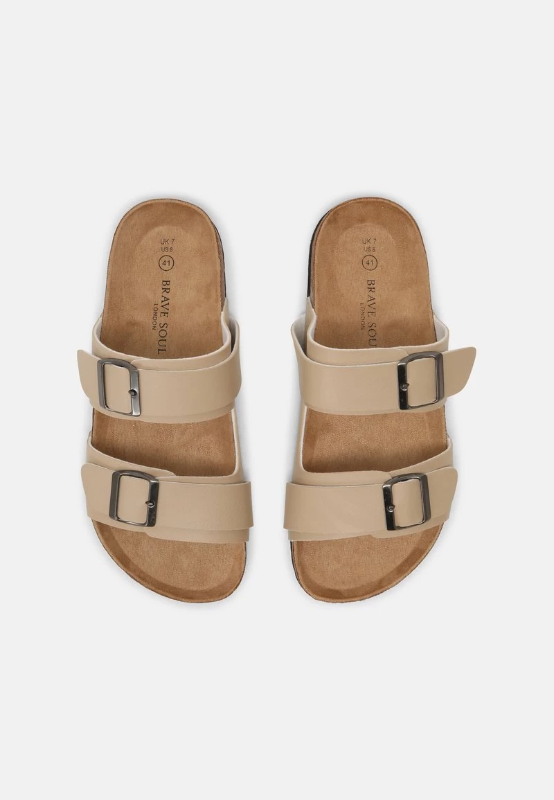 Toma de corriente ✨ Brave Soul ANTHONY - 🩴 Sandalias Planas - Taupe, Hombre 👍 - Imagen 4