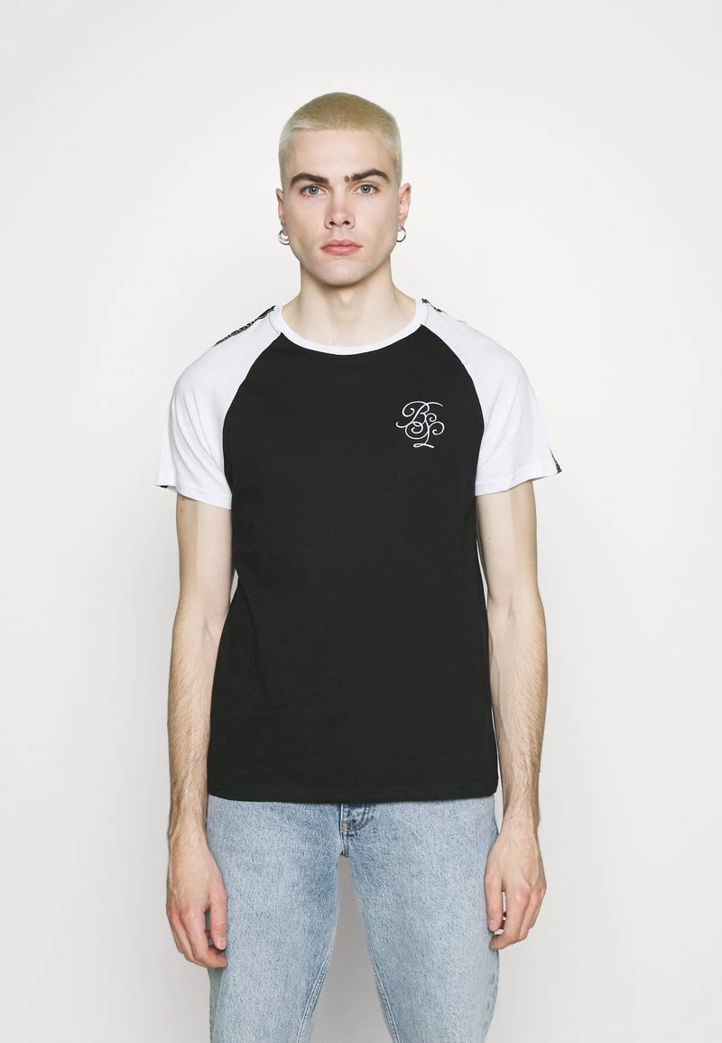 ofertas ⭐ Brave Soul PHINX - Camiseta Estampada - Jet Black, Hombre 😍