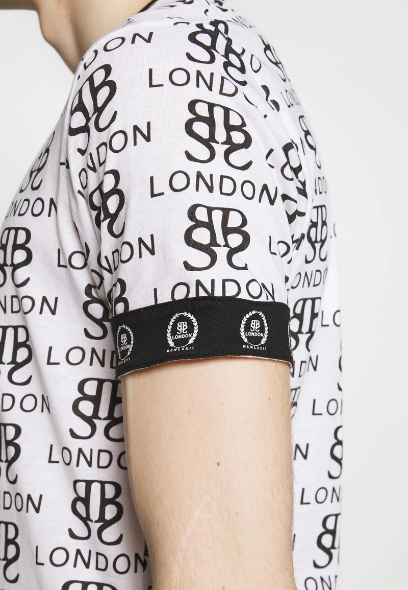 ofertas 😀 Brave Soul Camiseta Estampada - Optic White/black/red, Hombre 🤩 - Imagen 6