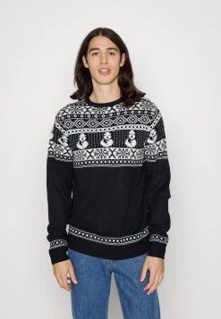 ofertas ✨ Brave Soul FROSTY - Jersey De Punto - Midnight Navy/white, Hombre ❤️