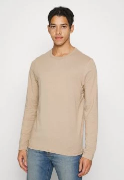 Descuento 🎁 Brave Soul PRAGUEK - Camiseta De Manga Larga - Stone/mid Khaki, Hombre 👏