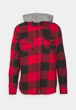 Venta express 🛒 Brave Soul INGAROC - Camisa - Red/jet Black, Hombre 🤩