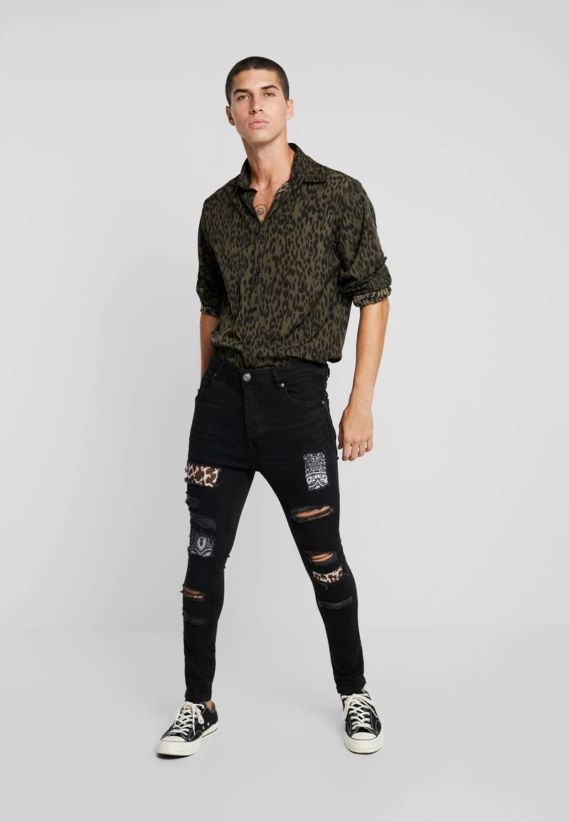 Mejor trato 🛒 Brave Soul CILLIAN - Vaqueros Pitillo - Charcoal, Hombre ✨ - Imagen 2