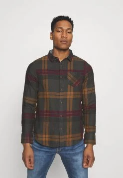 Mejor trato 🔔 Brave Soul WARLOCK - Camisa - Light Grey/rust/black/oxblood, Hombre 🎉