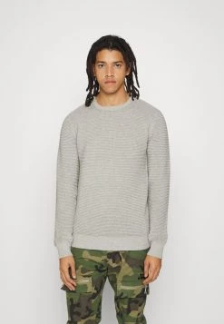 Presupuesto 👏 Brave Soul Jersey De Punto - Ecru Melange, Hombre 🤩