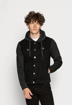 Comprar 🔔 Brave Soul Chaqueta Vaquera - Black/ Dark Grey, Hombre ✔️
