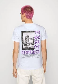 Descuento ❤️ Brave Soul Camiseta Estampada - Optic White/multicolour, Hombre 👍