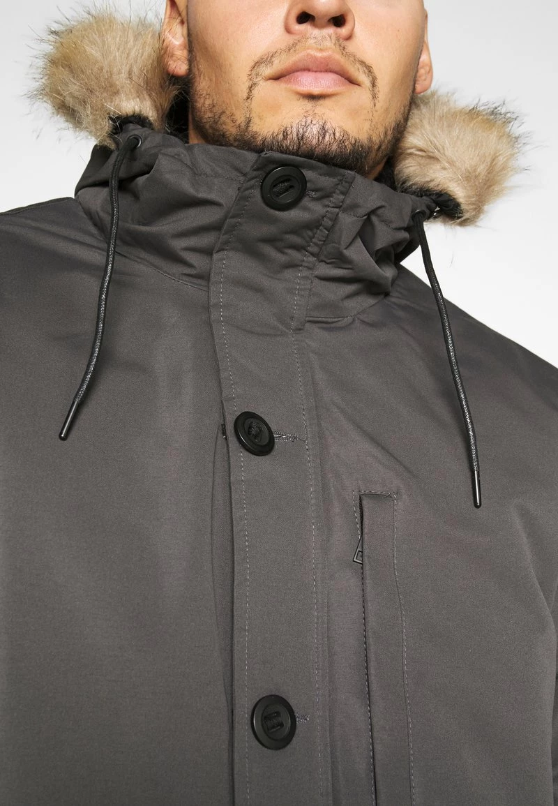 Descuento 😀 Brave Soul Abrigo De Invierno - Steel Grey, Hombre 🌟 - Imagen 7