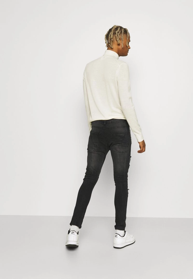 Venta al por mayor 💯 Brave Soul ROME - Vaqueros Pitillo - Charcoal, Hombre 💯 - Imagen 3