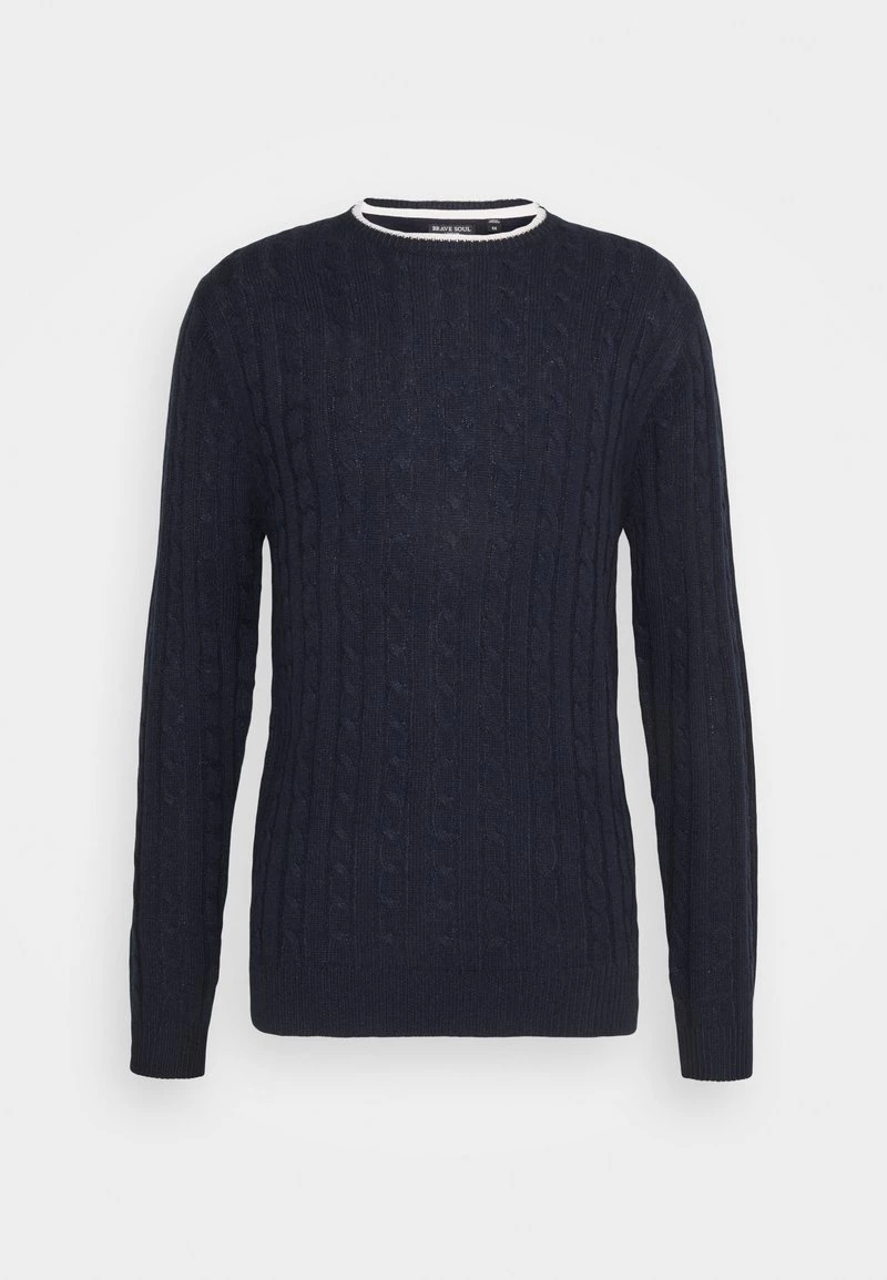 Las mejores reseñas de 🎉 Brave Soul CLIFF - Jersey De Punto - Midnight Navy/oatmeal, Hombre 🛒 - Imagen 6
