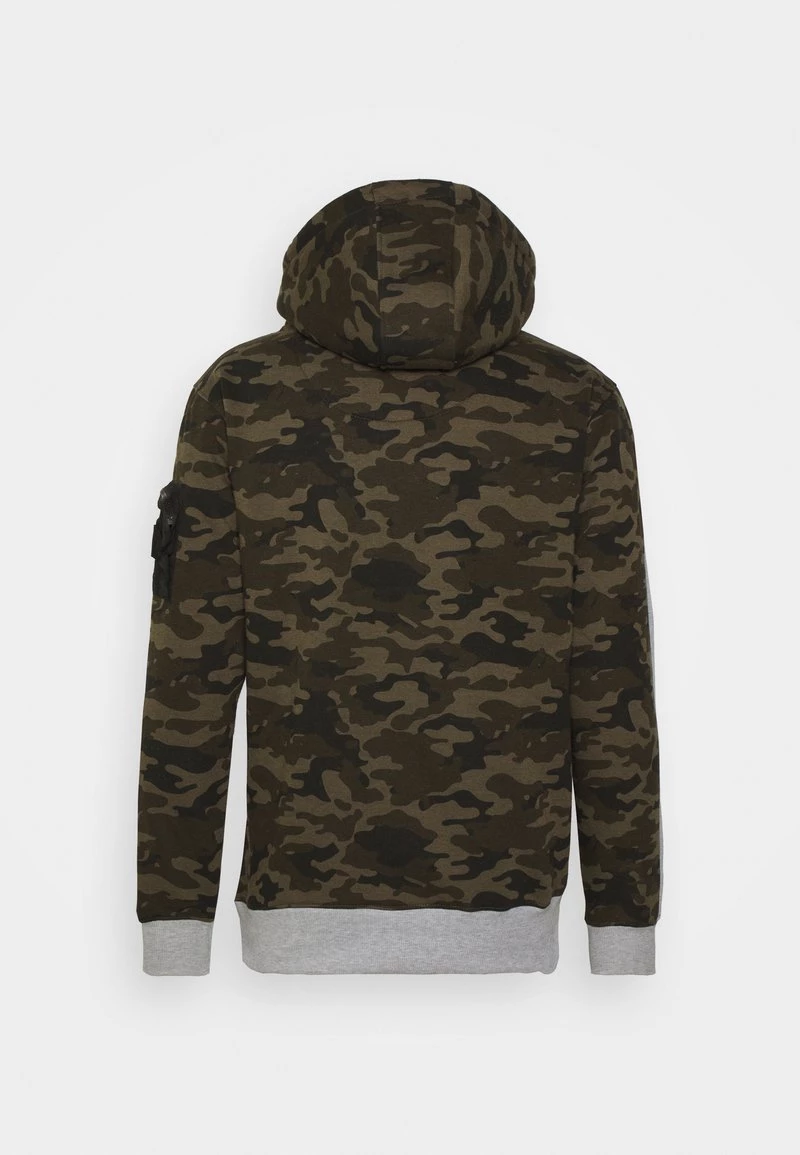 Nuevo 🔔 Brave Soul Sudadera - Light Grey Marl/khaki, Hombre 🎉 - Imagen 2