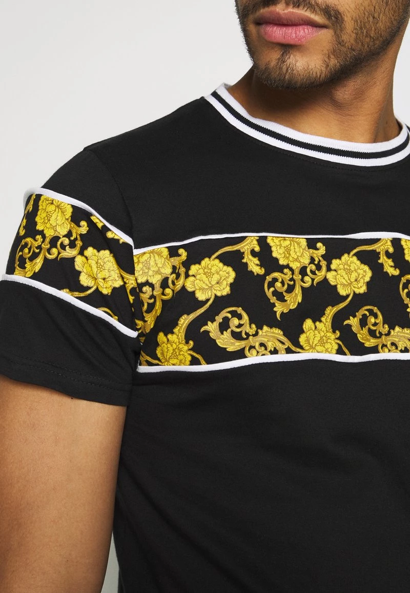 Gran venta ✨ Brave Soul Camiseta Estampada - Black/multi, Hombre ❤️ - Imagen 6