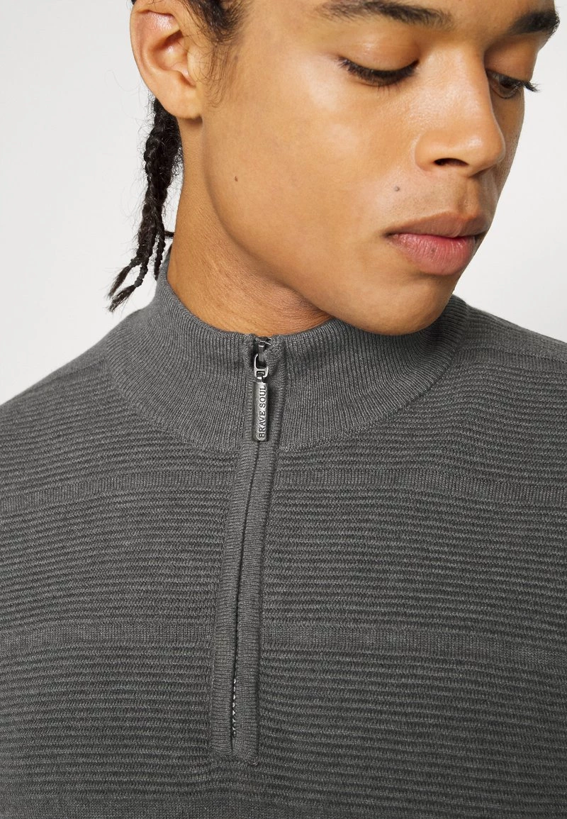 Mejor trato 💯 Brave Soul Jersey De Punto - Charcoal, Hombre 👍 - Imagen 6
