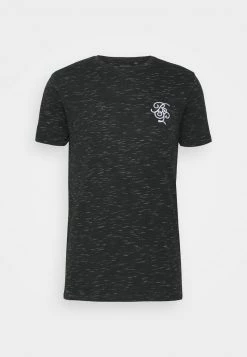 Presupuesto 🧨 Brave Soul Camiseta Básica - Jet Black/ecru Injected Slub, Hombre 👍