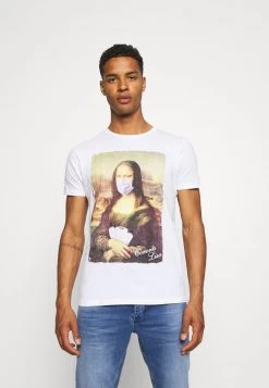 Toma de corriente 🧨 Brave Soul CORONALIS - Camiseta Estampada - Optic White, Hombre 🛒