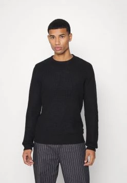 Promoción ✨ Brave Soul Jersey De Punto - Jet Black, Hombre 🧨