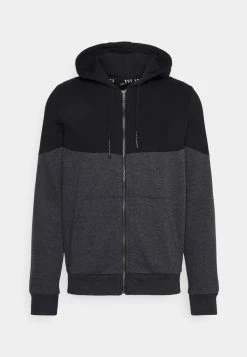 Gran venta 💯 Brave Soul Sudadera Con Cremallera - Jet Black/dark Charcoal Marl, Hombre 😍