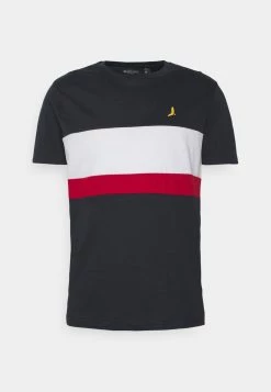 Para estrenar 🧨 Brave Soul ALLEN - Camiseta Estampada - Dark Navy /optic White / Red, Hombre 🤩