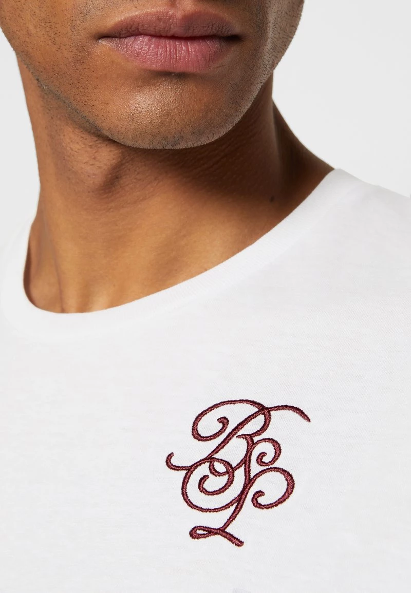 Presupuesto 🛒 Brave Soul DRUMMOND - Camiseta Estampada - Optic White/rich Navy/burgundy, Hombre ✨ - Imagen 7