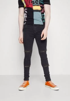 ofertas 🤩 Brave Soul ELBA - Vaqueros Pitillo - Charcoal, Hombre 🥰