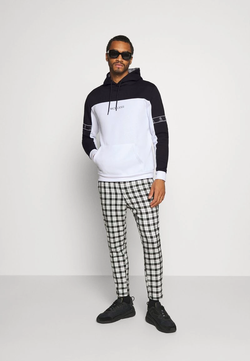 Venta express ❤️ Brave Soul FULHAM - Jersey Con Capucha - Jet Black / Optic White, Hombre ⌛ - Imagen 2