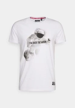 mejor venta ✨ Brave Soul Camiseta Estampada - Optic White, Hombre 😉