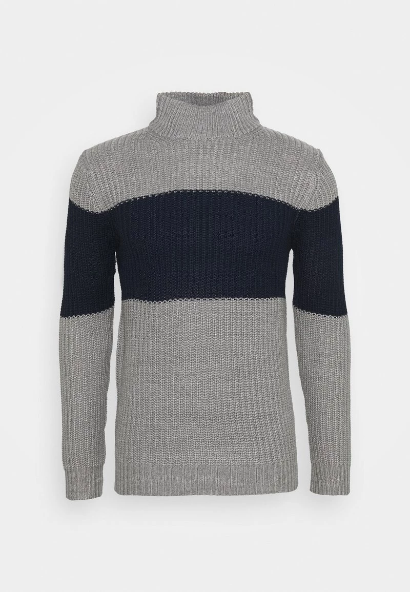 10 mejores ⌛ Brave Soul REINOLD - Jersey De Punto - Silver Grey Marl/ French Navy, Hombre 🎁 - Imagen 5