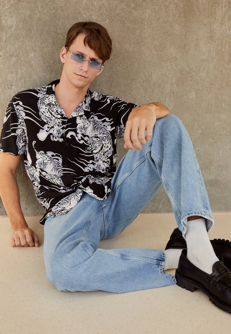 ofertas 💯 Brave Soul Camisa - Jet Black, Hombre ❤️ - Imagen 4