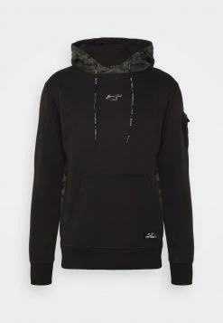 Descuento 😉 Brave Soul Sudadera - Jet Black/blue Green Camo, Hombre ✨