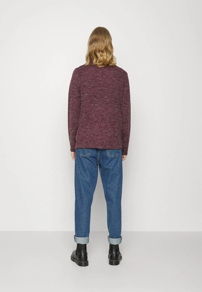 Mejor trato 😉 Brave Soul MONTREL - Jersey De Punto - Deep Maroon/french Navy, Hombre 🤩 - Imagen 3