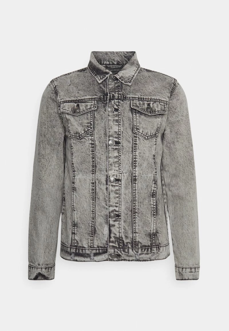 Para estrenar 😀 Brave Soul Chaqueta Vaquera - Grey Acid Wash, Hombre 🤩