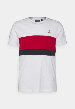 Mejor trato 😀 Brave Soul ALLEN - Camiseta Estampada - Optic White/red/navy, Hombre 👍