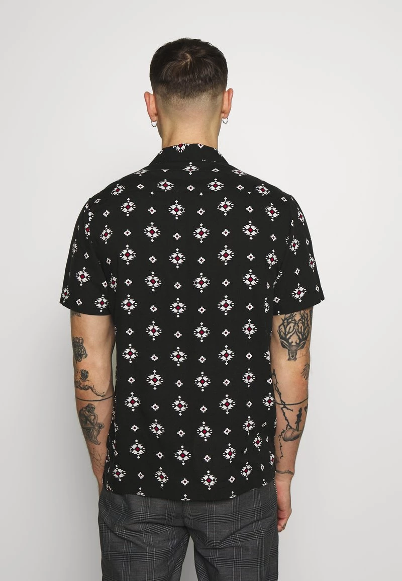Mejor precio ✔️ Brave Soul Camisa - Black/multi, Hombre ⭐ - Imagen 3