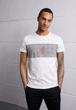 Gran venta 🔔 Brave Soul JABARI - Camiseta Estampada - Optic White/jet Black/red, Hombre 🤩