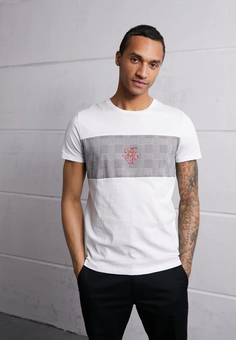 Gran venta 🔔 Brave Soul JABARI - Camiseta Estampada - Optic White/jet Black/red, Hombre 🤩