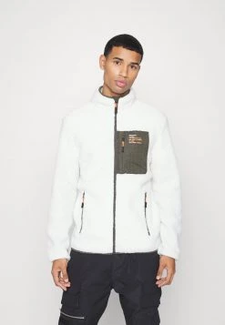 Toma de corriente 🧨 Brave Soul Forro Polar - Ecru, Hombre 🔔