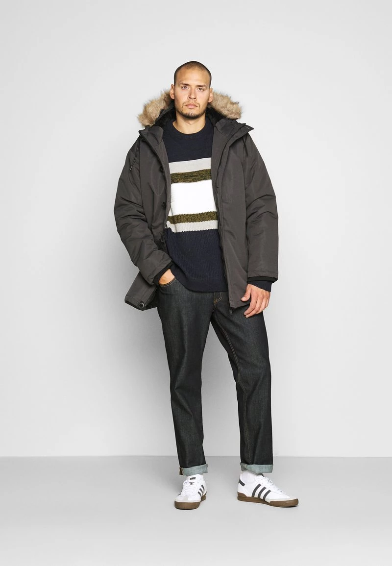 Descuento 😀 Brave Soul Abrigo De Invierno - Steel Grey, Hombre 🌟 - Imagen 2