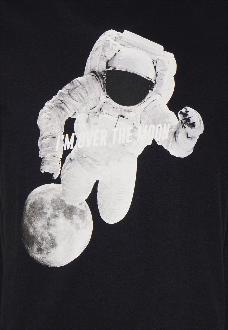 mejor venta ⭐ Brave Soul Camiseta Estampada - Jet Black, Hombre 🥰 - Imagen 3