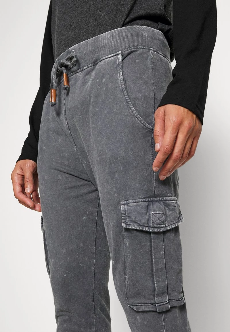 Barato 🧨 Brave Soul ACID - Pantalones Deportivos - Grey Acid Wash, Hombre 💯 - Imagen 4