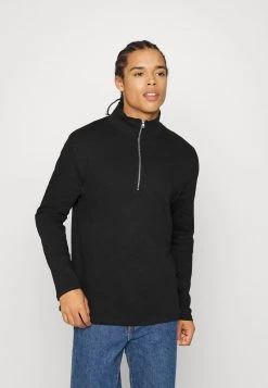 mejor venta 😍 Brave Soul Camiseta De Manga Larga - Jet Black, Hombre ❤️