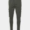 Nuevo 👍 Brave Soul ASKERNCHARC - Pantalones Cargo - Charcoal, Hombre 🤩